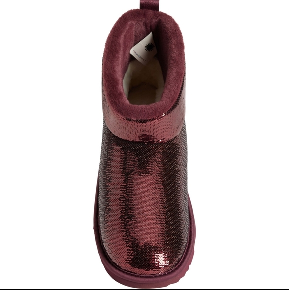 UGG Mini Classic sequin Mirror Ball Boots - Picture 4 of 7
